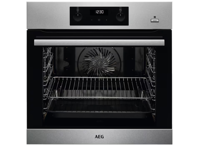 AEG BES355010M Built-In Electric Single Oven main product photo