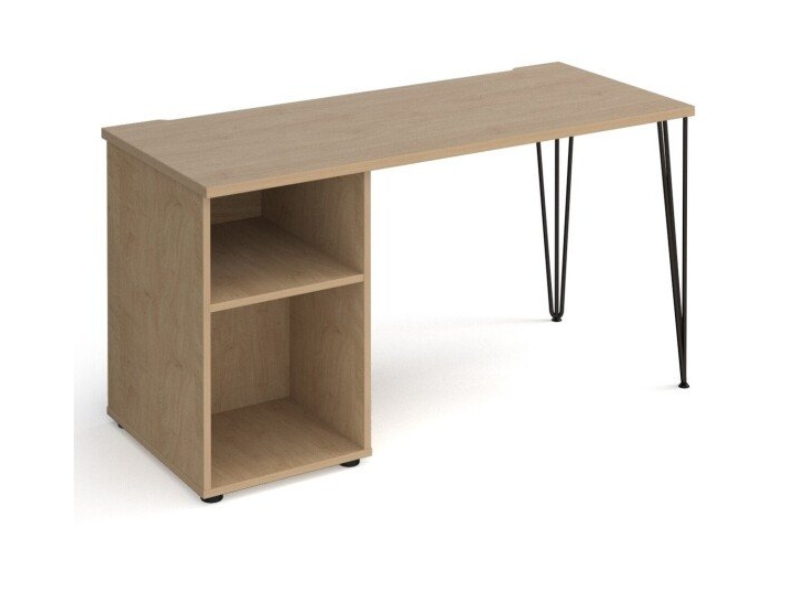 Ashvale Oatford Rectangular Office Desk + Pedestal main product photo