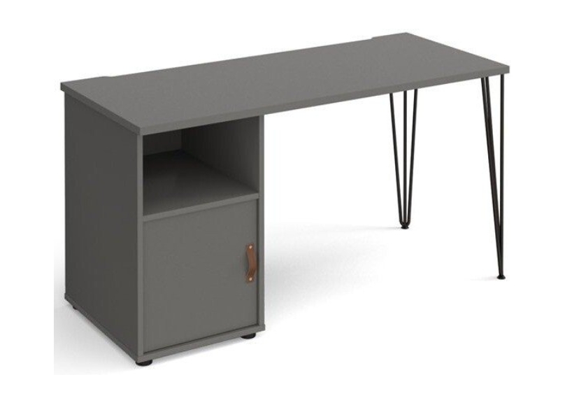 Ashvale Oatford Rectangular Office Desk with Pedestal Cupboard main product photo