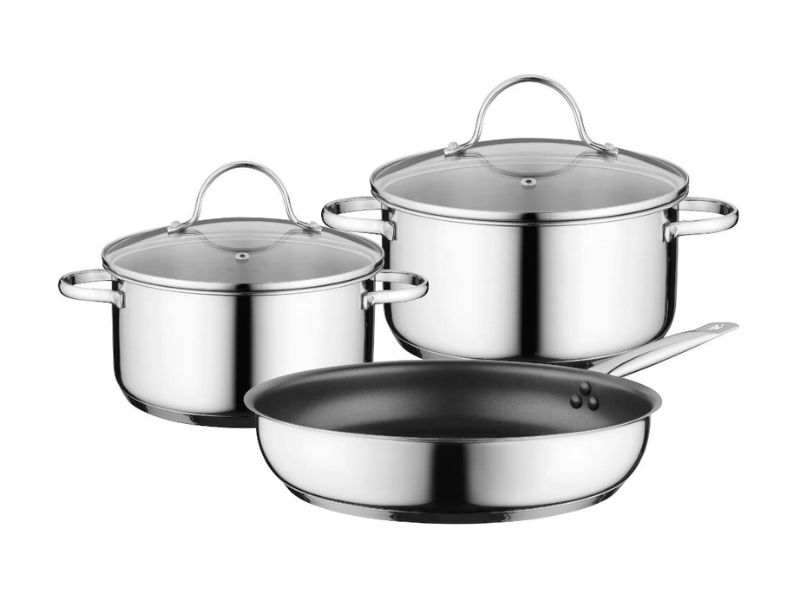 Bosch HEZ9SE030 Set Of 2 Pots & 1 Pan For Induction Hob main product photo