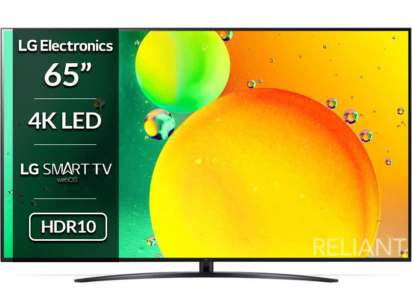 LG 65NANO766QA 65" NANO76 4K LED Smart TV main product photo