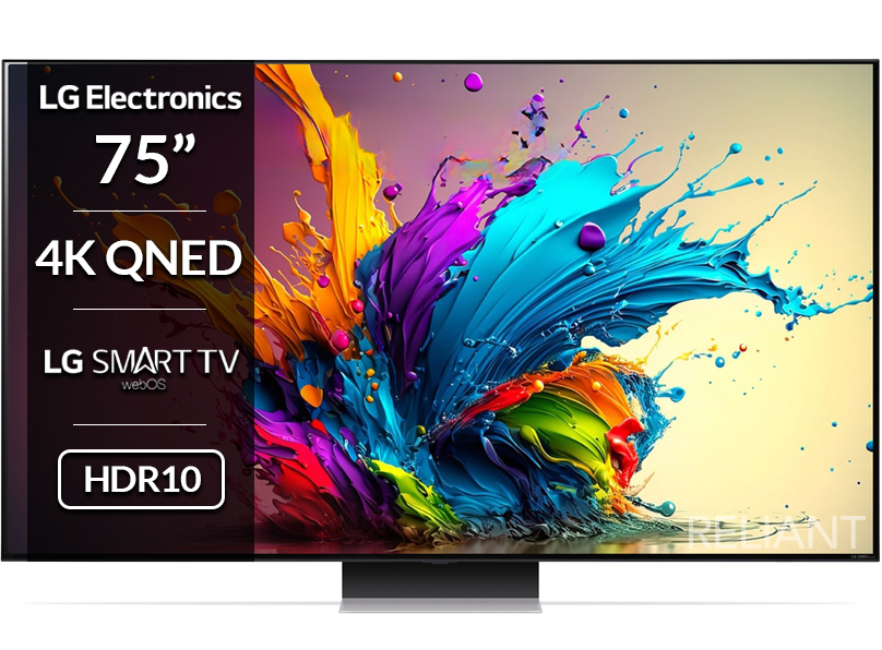 LG QNED91 75 Inch 4K QNED Smart TV - 75QNED91T6A main product photo