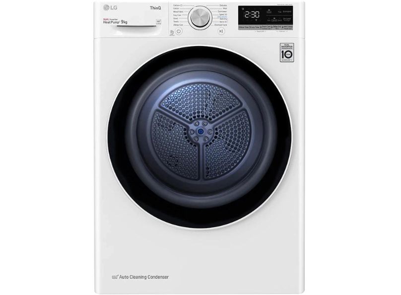 LG FDV709W 9kg Heat Pump Tumble Dryer main product photo