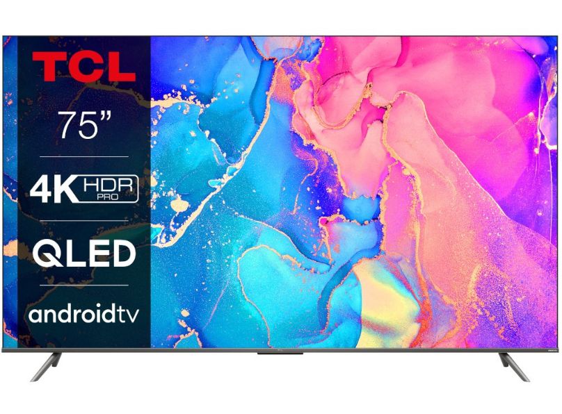 TCL 75C635K 75" QLED 4K HDR Smart TV main product photo