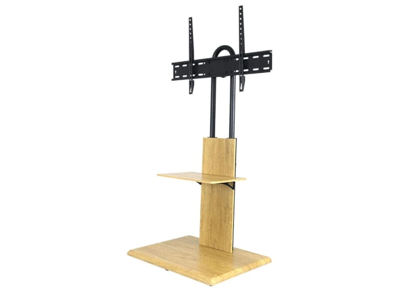 TTAP FS2-OAK Oak Pedestal TV Stand VESA 600 x 400 main product photo