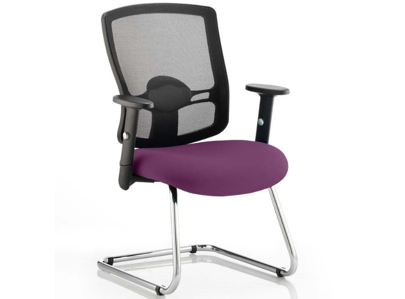 Ashvale Preesall Mesh Back Cantilever Meeting Chair main product photo